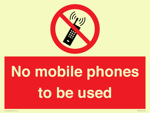 PV5100: no mobile phones to be used
