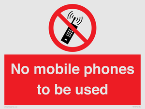PV5100: no mobile phones to be used
