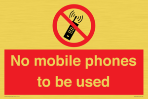 PV5100: no mobile phones to be used