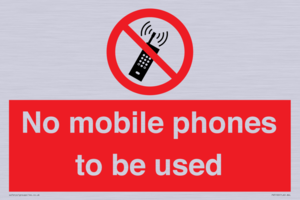PV5100: no mobile phones to be used
