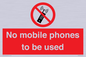 PV5100: no mobile phones to be used