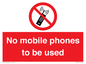 PV5100: no mobile phones to be used