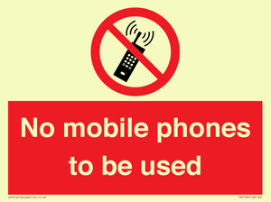 PV5100: no mobile phones to be used