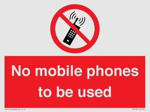 PV5100: no mobile phones to be used