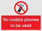 PV5100: no mobile phones to be used