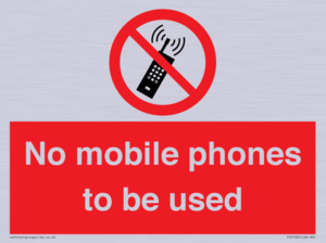 PV5100: no mobile phones to be used