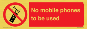 PV5100: no mobile phones to be used