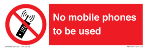 PV5100: no mobile phones to be used