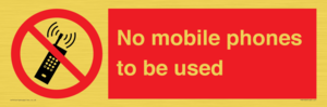 PV5100: no mobile phones to be used