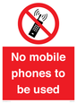 PV5100: no mobile phones to be used