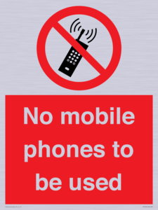 PV5100: no mobile phones to be used
