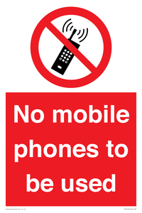 PV5100: no mobile phones to be used