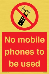 PV5100: no mobile phones to be used