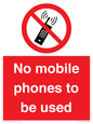 PV5100: no mobile phones to be used