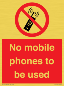 PV5100: no mobile phones to be used