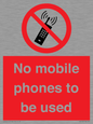 PV5100: no mobile phones to be used