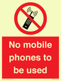 PV5100: no mobile phones to be used