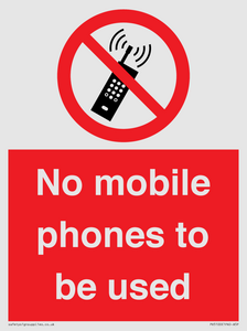 PV5100: no mobile phones to be used