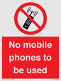 PV5100: no mobile phones to be used