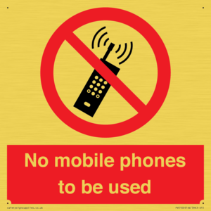 PV5100: no mobile phones to be used