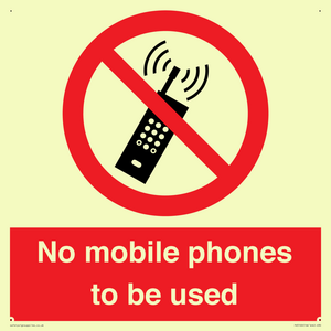 PV5100: no mobile phones to be used