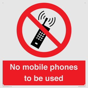 PV5100: no mobile phones to be used