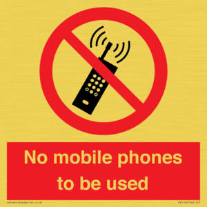PV5100: no mobile phones to be used