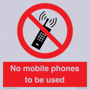 PV5100: no mobile phones to be used