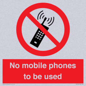 PV5100: no mobile phones to be used