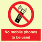 PV5100: no mobile phones to be used