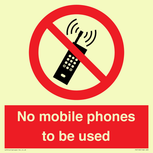 PV5100: no mobile phones to be used