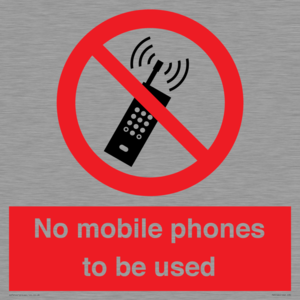 PV5100: no mobile phones to be used