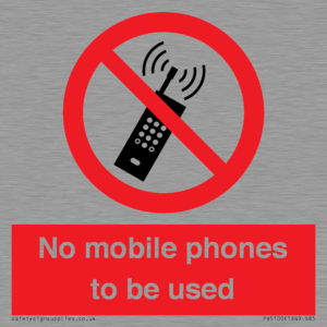 PV5100: no mobile phones to be used