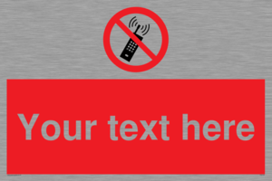 PV5105: Custom No Mobiles Sign
