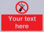 PV5105: Custom No Mobiles Sign