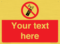 PV5105: Custom No Mobiles Sign