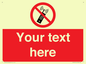 PV5105: Custom No Mobiles Sign