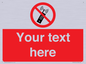 PV5105: Custom No Mobiles Sign