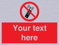 PV5105: Custom No Mobiles Sign