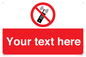 PV5105: Custom No Mobiles Sign