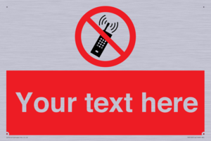 PV5105: Custom No Mobiles Sign