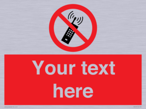 PV5105: Custom No Mobiles Sign