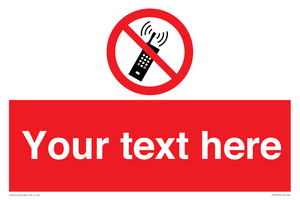 PV5105: Custom No Mobiles Sign