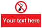 PV5105: Custom No Mobiles Sign