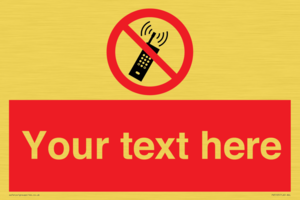 PV5105: Custom No Mobiles Sign