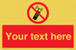 PV5105: Custom No Mobiles Sign