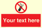 PV5105: Custom No Mobiles Sign