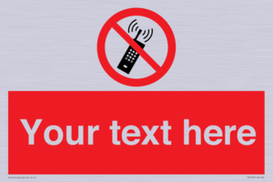 PV5105: Custom No Mobiles Sign