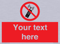 PV5105: Custom No Mobiles Sign
