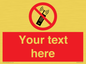 PV5105: Custom No Mobiles Sign